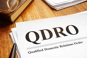 QDRO (Qualified Domestic Relations Order) paperwork for retirement accounts. 
